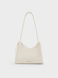 CHARLES & KEITH Women Hazel Bow Hobo Bag_Cream