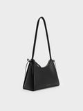CHARLES & KEITH Women Hazel Bow Hobo Bag_Noir
