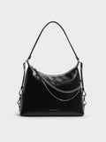 CHARLES & KEITH Women Atwood Chain Hobo Bag_Noir