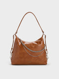 CHARLES & KEITH Women Atwood Chain Hobo Bag_Distressed Tan