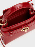 CHARLES & KEITH Women Aubrielle Horse-Motif Top Handle Bag_Tomato Red