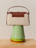 CHARLES & KEITH Women Roan Canvas Top Handle Bag -Brick