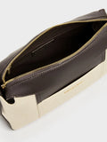 CHARLES & KEITH Women Roan Canvas Top Handle Bag -Espresso Brown
