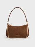 CHARLES & KEITH Women Elspeth Shoulder Bag_Chocolate