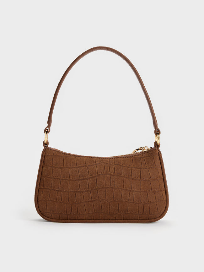 CHARLES & KEITH Women Elspeth Shoulder Bag_Chocolate