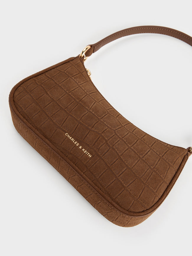 CHARLES & KEITH Women Elspeth Shoulder Bag_Chocolate