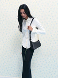 CHARLES & KEITH Women Mini Agatha Chain-Accent Shoulder Bag_Black