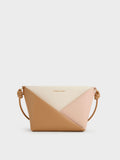 CHARLES & KEITH Women Midori Colourblock Geometric Crossbody Bag_Multi Pink