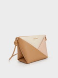 CHARLES & KEITH Women Midori Colourblock Geometric Crossbody Bag_Multi Pink