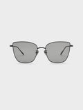 CHARLES & KEITH Women Livonia Crystal Square Sunglasses_Jet Black