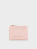 CHARLES & KEITH Women Duo Quilted Small Wallet_Soft Pink