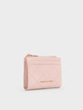 CHARLES & KEITH Women Duo Quilted Small Wallet_Soft Pink