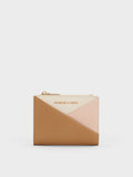 CHARLES & KEITH Women Midori Colourblock Geometric Small Wallet_Multi Pink