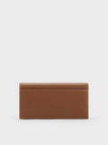 CHARLES & KEITH Women Nasrin Geometric Long Wallet -Chocolate
