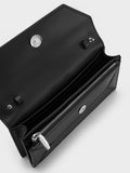 CHARLES & KEITH Women Nasrin Geometric Long Wallet -Noir