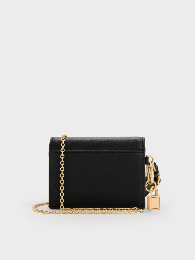 CHARLES & KEITH Women Scottie Small Wallet_Black