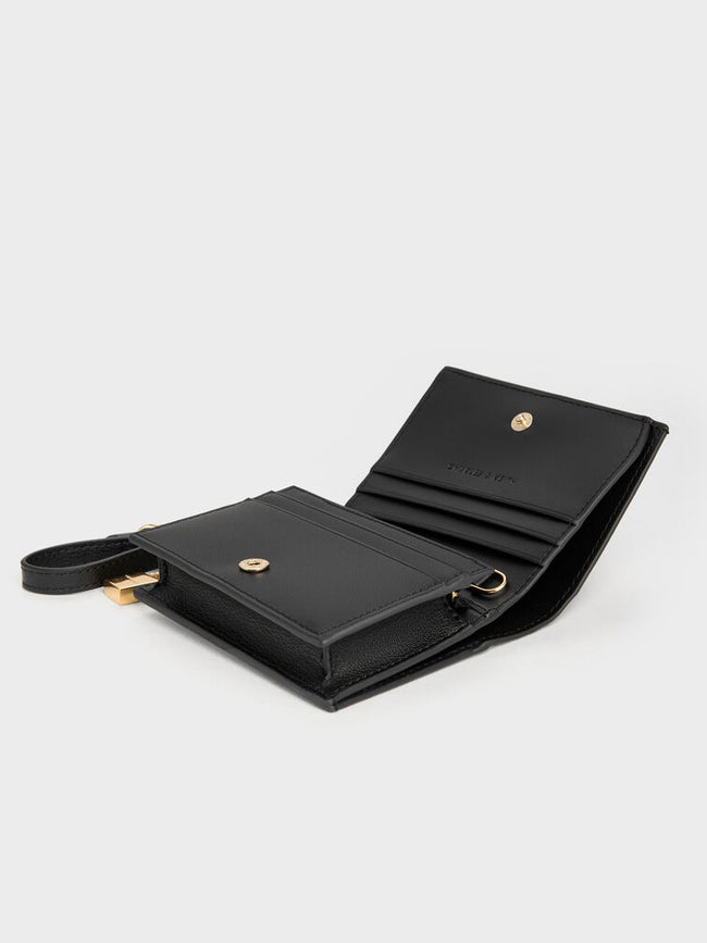 CHARLES & KEITH Women Scottie Small Wallet_Black
