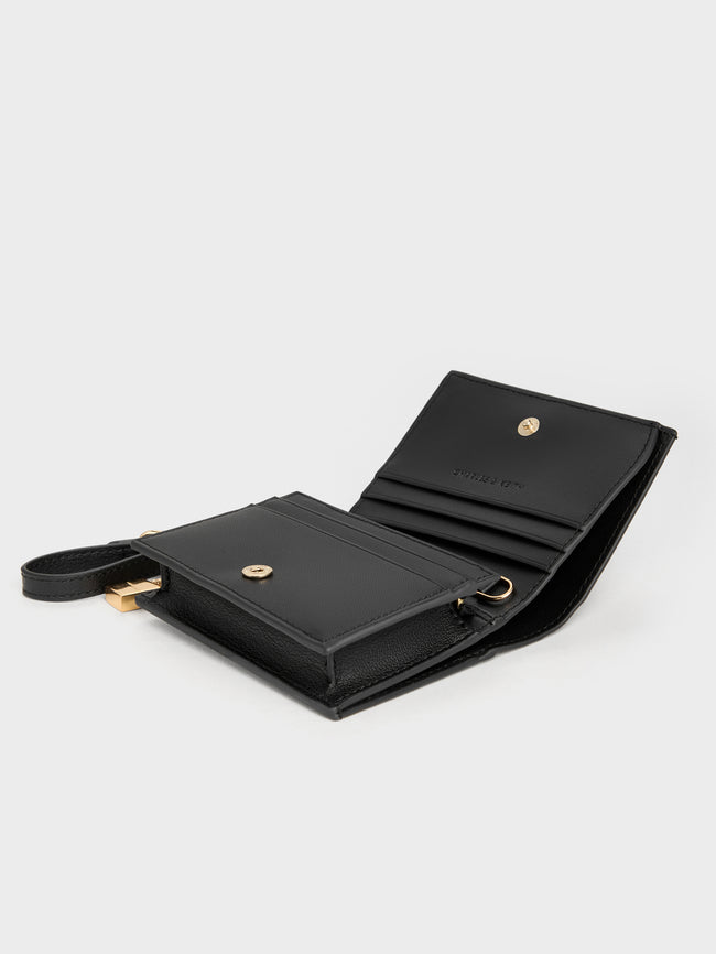 CHARLES & KEITH Women Scottie Small Wallet_Black