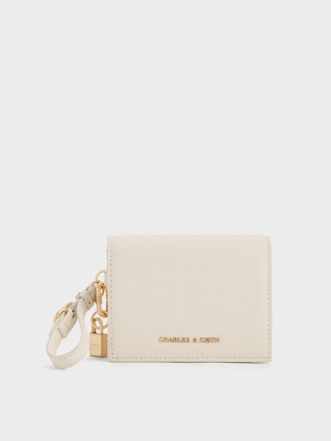 CHARLES & KEITH Women Scottie Small Wallet_Cream