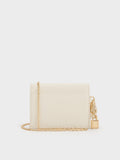 CHARLES & KEITH Women Scottie Small Wallet_Cream