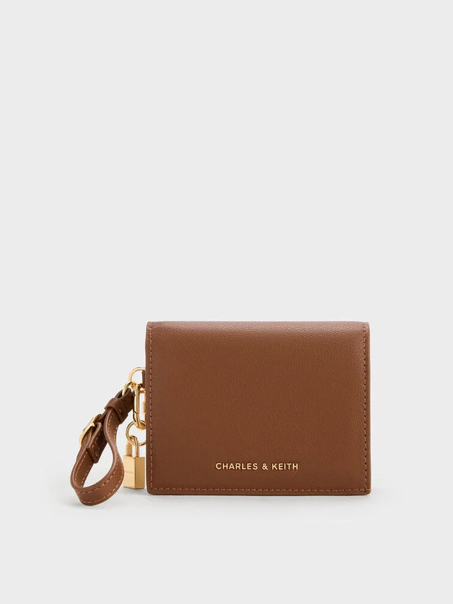 CHARLES & KEITH Women Scottie Small Wallet_Chocolate