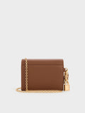 CHARLES & KEITH Women Scottie Small Wallet_Chocolate