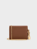 CHARLES & KEITH Women Scottie Small Wallet_Chocolate
