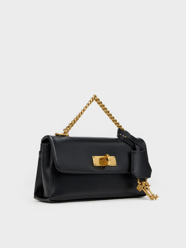 CHARLES & KEITH Women Kerry Wallet On Chain_Black