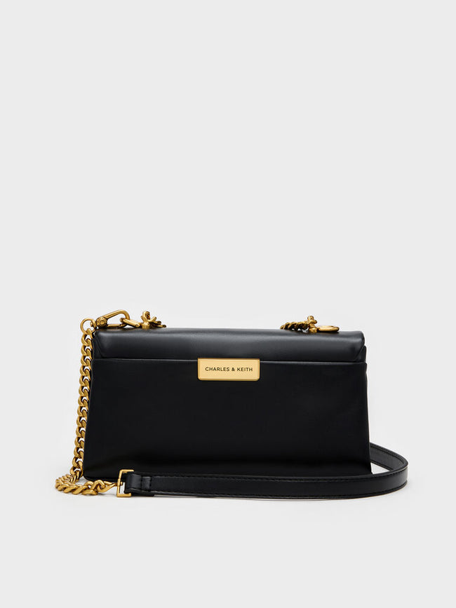 CHARLES & KEITH Women Kerry Wallet On Chain_Black