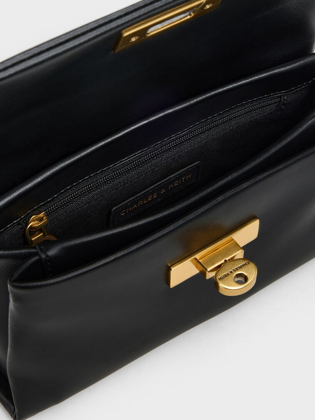 CHARLES & KEITH Women Kerry Wallet On Chain_Black