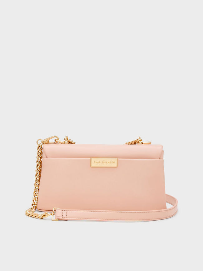 CHARLES & KEITH Women Kerry Wallet On Chain_Pink