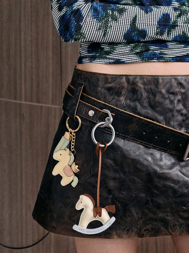 CHARLES & KEITH Women Horse With Gold Ingot Charm_Multi