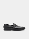 PEDRO Leather Loafers- Black