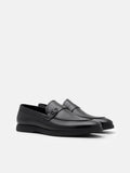 PEDRO Leather Loafers- Black