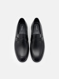 PEDRO Leather Loafers- Black