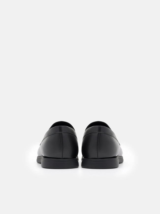 PEDRO Leather Loafers- Black