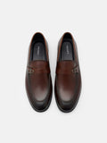 PEDRO Leather Loafers- Brown