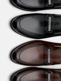 PEDRO Altitude Leather Horsebit Loafers - Black