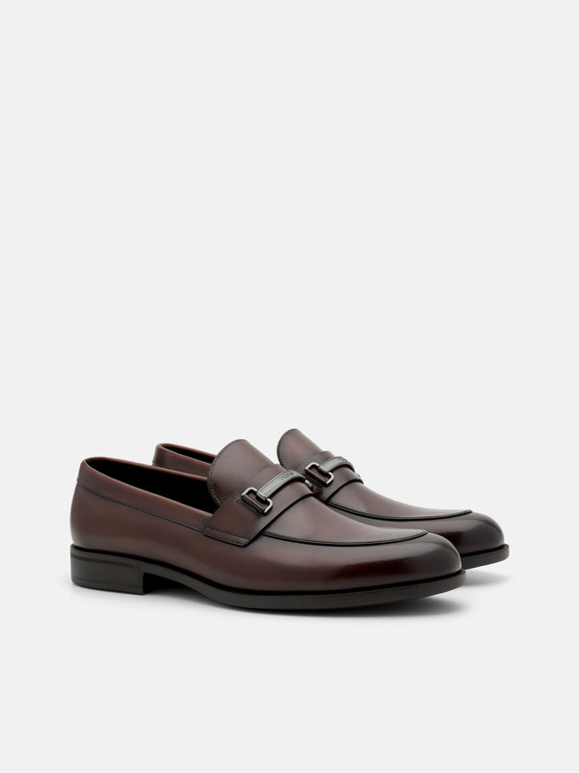 PEDRO Altitude Leather Horsebit Loafers - Brown