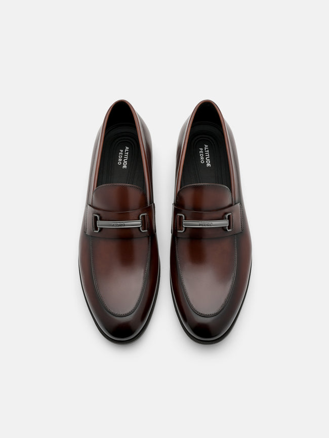 PEDRO Altitude Leather Horsebit Loafers - Brown