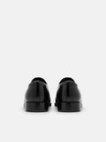 PEDRO Leather Oxford Shoes- Black