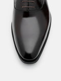 PEDRO Leather Oxford Shoes- Dark Brown