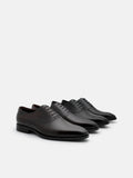 PEDRO Leather Oxford Shoes- Dark Brown