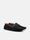 PEDRO Renly Nubuck Driving Shoes -  Black