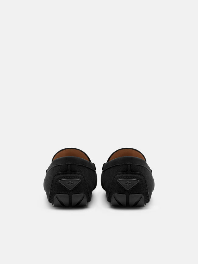 PEDRO Renly Nubuck Driving Shoes -  Black