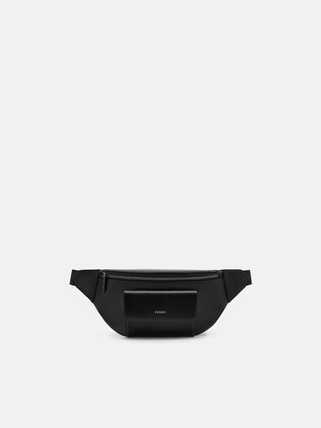 PEDRO Cyrus Leather Belt Bag- Black
