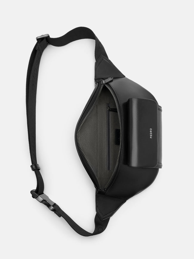 PEDRO Cyrus Leather Belt Bag- Black