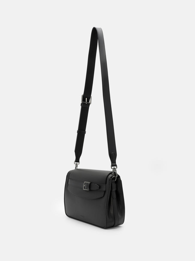 PEDRO Noah Leather Crossbody Bag - Dark Brown