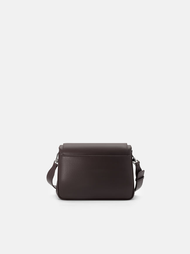 PEDRO Noah Leather Crossbody Bag - Dark Brown
