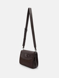 PEDRO Noah Leather Crossbody Bag - Dark Brown